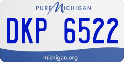 MI license plate DKP6522