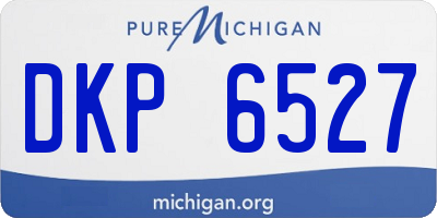 MI license plate DKP6527