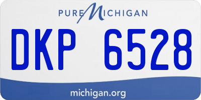 MI license plate DKP6528