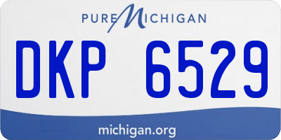 MI license plate DKP6529