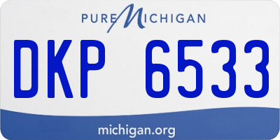 MI license plate DKP6533