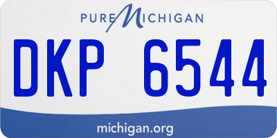 MI license plate DKP6544