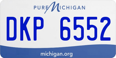 MI license plate DKP6552