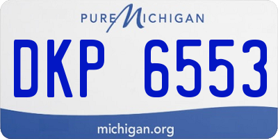 MI license plate DKP6553