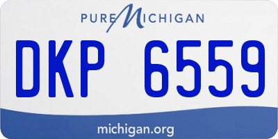 MI license plate DKP6559