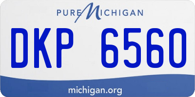 MI license plate DKP6560