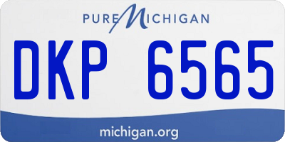 MI license plate DKP6565