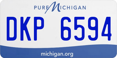 MI license plate DKP6594