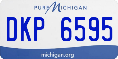 MI license plate DKP6595