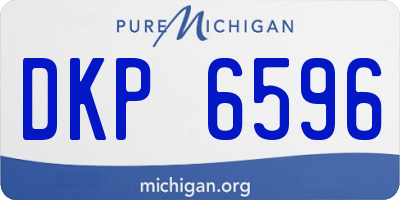MI license plate DKP6596