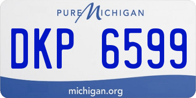 MI license plate DKP6599
