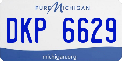 MI license plate DKP6629