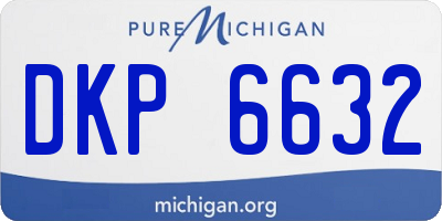 MI license plate DKP6632