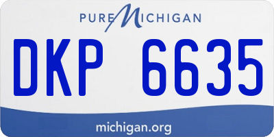 MI license plate DKP6635
