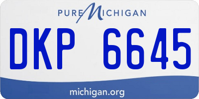 MI license plate DKP6645