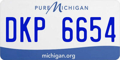 MI license plate DKP6654