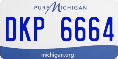 MI license plate DKP6664