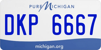 MI license plate DKP6667