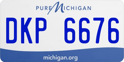 MI license plate DKP6676