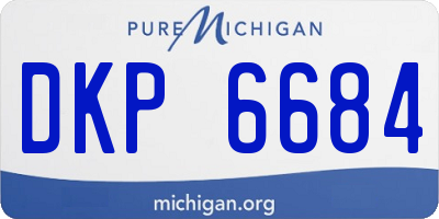 MI license plate DKP6684