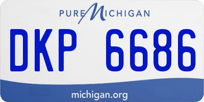 MI license plate DKP6686