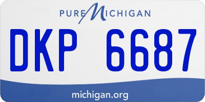 MI license plate DKP6687