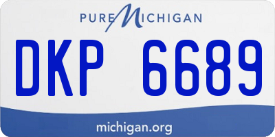 MI license plate DKP6689
