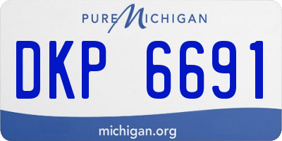 MI license plate DKP6691