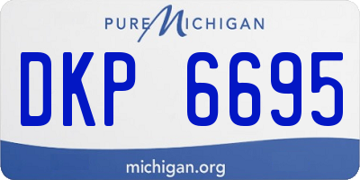 MI license plate DKP6695
