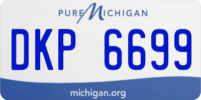MI license plate DKP6699