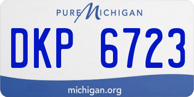 MI license plate DKP6723
