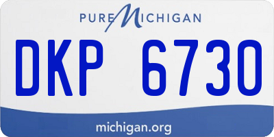 MI license plate DKP6730