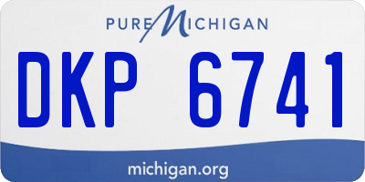MI license plate DKP6741