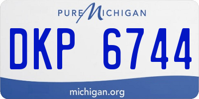 MI license plate DKP6744