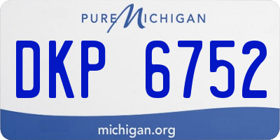 MI license plate DKP6752