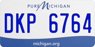MI license plate DKP6764