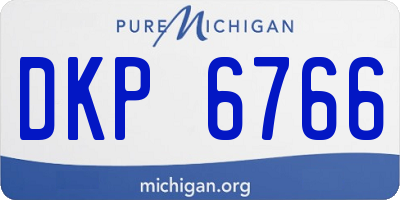 MI license plate DKP6766