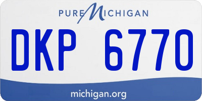 MI license plate DKP6770