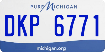 MI license plate DKP6771