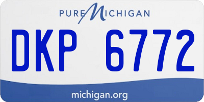 MI license plate DKP6772
