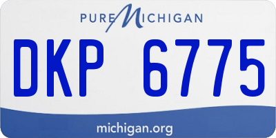 MI license plate DKP6775