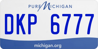 MI license plate DKP6777
