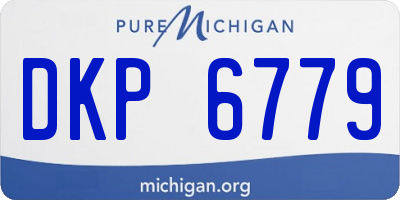 MI license plate DKP6779