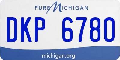 MI license plate DKP6780