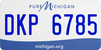 MI license plate DKP6785