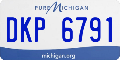 MI license plate DKP6791
