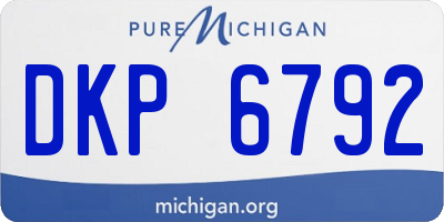 MI license plate DKP6792