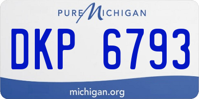 MI license plate DKP6793