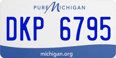 MI license plate DKP6795