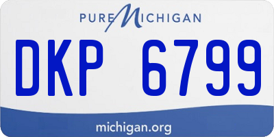 MI license plate DKP6799